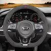 MEWANT Dark Grey Alcantara Car Steering Wheel Cover for Kia Stinger 2017 2018 2019 2020 - Mewant Cover