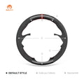 MEWANT DIY Black Leather Car Steering Wheel Cover for Toyota Prius 4 2016 - 2022 / Prius Prime 2017 - 2022 / Mirai 2016 - 2018 - Alcantara, Leather, Carbon Fiber, Easy Install, Non - Slip, Best Steering Wheel Cover