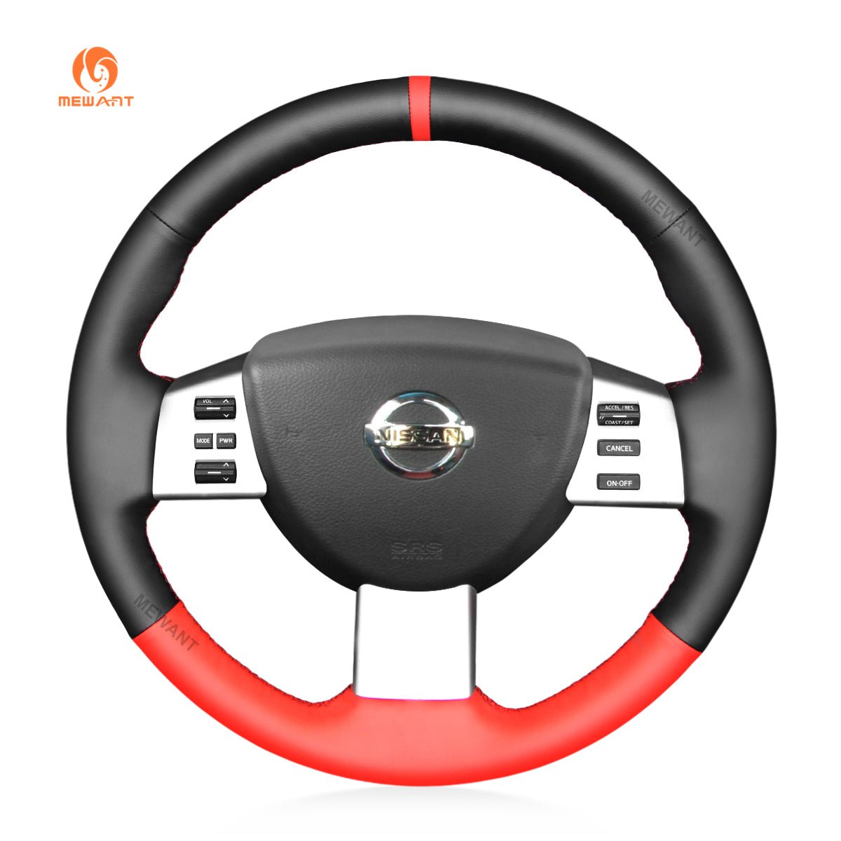 MEWANT DIY Black Leather Suede Car Steering Wheel Cover for Nissan Altima Maxima Murano Quest - Mewant Cover