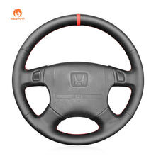 Charger l&#39;image dans la visionneuse de galerie, MEWANT DIY Black Leather Suede Car Steering Wheel Cover Honda Accord 1994 - 1997 / Odyssey 1995 - 1997 / Prelude 1994 - 1996 - Mewant Cover
