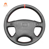 MEWANT DIY Black Leather Suede Car Steering Wheel Cover Honda?Accord?1994 - 1997?/?Odyssey?1995 - 1997?/?Prelude?1994 - 1996 - Mewant Cover