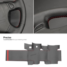 Charger l&#39;image dans la visionneuse de galerie, MEWANT DIY Black Leather Suede Car Steering Wheel Cover Honda Accord 1994 - 1997 / Odyssey 1995 - 1997 / Prelude 1994 - 1996 - Mewant Cover
