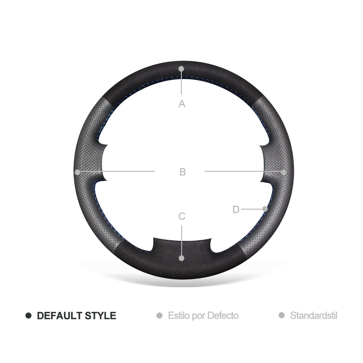 MEWANT Steering Wheel Cover for Jeep Compass Renegade 2016-2017