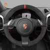 MEWANT DIY Car Steering Wheel Cover for Porsche 911 (991) / Boxster (981) / Cayman (981) / Cayenne/ Panamera - Mewant Cover