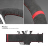  MEWANT DIY Carbon Fiber Alcantara Car Steering Wheel Cover for Mitsubishi Lancer Evolution EVO X 10 2008 - 2015 - Mewant Cover