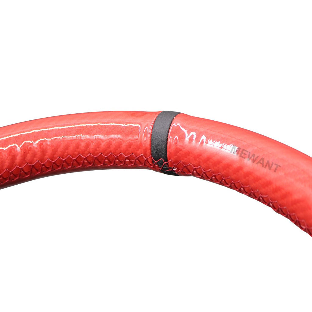 MEWANT DIY Carbon Fiber Leather Car Steering Wheel Cover for BMW M Sport E46 330i 330Ci / E39 540i 525i 530i / M3 E46 / M5 E39 - Mewant Cover