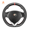 MEWANT DIY Carbon Fiber Suede Alcantara Car Steering Wheel Cover for Alfa Romeo Giulietta 2014 - 2021 - Mewant Cover