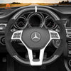 MEWANT DIY Dark Grey Alcantara Car Steering Wheel Cover for Mercedes Benz AMG C63 W204 AMG CLA 45 CLS 63 AMG C218 S - Model C218 W212 - Mewant Cover
