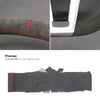 MEWANT DIY Dark Grey Alcantara Car Steering Wheel Cover for Mercedes Benz AMG C63 W204 AMG CLA 45 CLS 63 AMG C218 S - Model C218 W212 - Mewant Cover