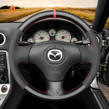 Bild in den Galerie-Viewer laden, MEWANT DIY Leather Suede Car Steering Wheel Cover for Mazda MX - 5 MX5 Miata NB 1998 - 2004 / RX - 7 RX7 1999 - 2002 - Mewant Cover
