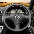 MEWANT DIY Leather Suede Car Steering Wheel Cover for?Mazda?MX - 5?MX5?Miata?NB?1998 - 2004?/ RX - 7?RX7?1999 - 2002 - Mewant Cover