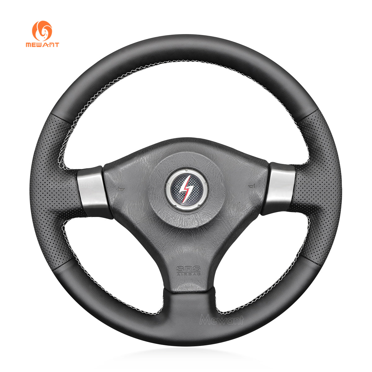 MEWANT DIY Leather Suede Car Steering Wheel Cover for?Nissan?200SX?S15?2001 - 2002?/?Silvia?1999 - 2000?/?Skyline?R34?GTR?GT - R?1998 - 2001 - Mewant Cover