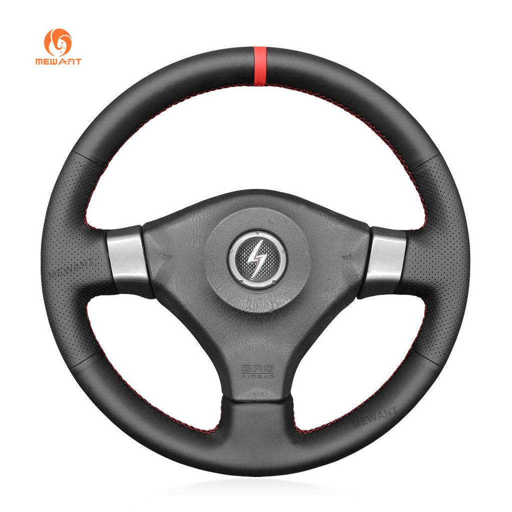 MEWANT DIY Leather Suede Car Steering Wheel Cover for?Nissan?200SX?S15?2001 - 2002?/?Silvia?1999 - 2000?/?Skyline?R34?GTR?GT - R?1998 - 2001 - Mewant Cover