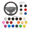 MEWANT DIY Leather Suede Car Steering Wheel Cover for Opel Corsa C Combo C Vauxhall Corsa C Holden Barina Tigra - Mewant Cover