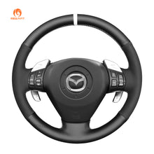 Cargue la imagen en el visor de la galería, MEWANT DIY Suede Real Genuine Leather Car Steering Wheel Cover for Mazda RX - 8 RX8 2004 - 2008 - Mewant Cover
