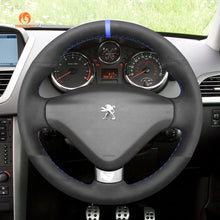 Bild in den Galerie-Viewer laden, MEWANT DIY Suede Real Leather Car Steering Wheel Cover for Peugeot 207 CC 2012 - 2014 - Mewant Cover
