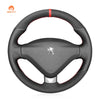 MEWANT DIY Suede Real Leather Car Steering Wheel Cover for?Peugeot?207?CC?2012 - 2014 - Mewant Cover