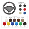 MEWANT DIY Suede Real Leather Car Steering Wheel Cover for?Peugeot?207?CC?2012 - 2014 - Mewant Cover