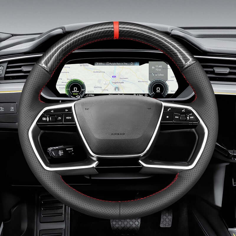 MEWANT Steering Wheel Cove for Audi A6 A7 A8 A8L S8 ETRON 2019-2023