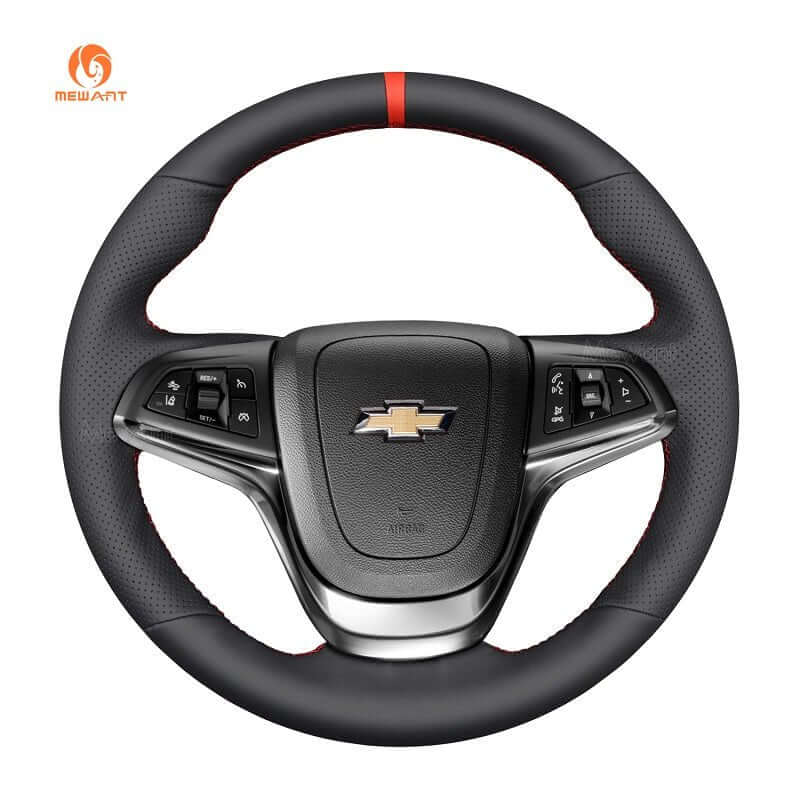 MEWANT Genuine Leather Car Steering Wheel Cove for Chevrolet Caprice / Holden Calais / Commodore / Ute - Alcantara, Leather, Carbon Fiber, Easy Install, Non - Slip, Best Steering Wheel Cover