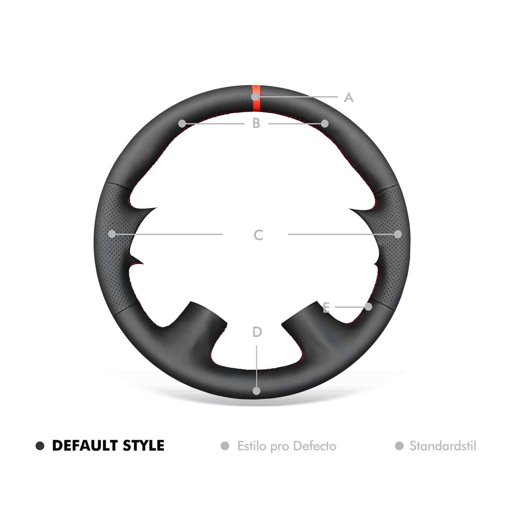 MEWANT Genuine Leather Car Steering Wheel Cove for Chevrolet Impala 2014 - 2020 - Alcantara, Leather, Carbon Fiber, Easy Install, Non - Slip, Best Steering Wheel Cover