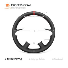 MEWANT Genuine Leather Car Steering Wheel Cove for Dacia Logan/ Sandero/ Duster / Spring - Mewant Cover