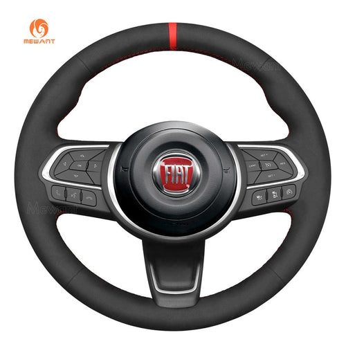 MEWANT Genuine Leather Car Steering Wheel Cove for Fiat 500X 2022 - 2024 - Mewant Cover