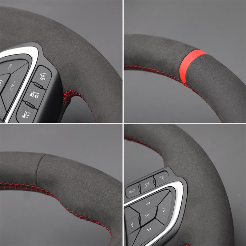 MEWANT Genuine Leather Car Steering Wheel Cove for Fiat 500X 2022 - 2024 - Mewant Cover