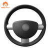 MEWANT Genuine Leather Car Steering Wheel Cove for for Volkswagen VW Beetle - Alcantara, Leather, Carbon Fiber, Easy Install, Non - Slip, Best Steering Wheel Cover