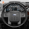 MEWANT Genuine Leather Car Steering Wheel Cove for Ford Ford F - 250 F - 350 2011 - 2016 Expedition 2007 - 2014 - Alcantara, Leather, Carbon Fiber, Easy Install, Non - Slip, Best Steering Wheel Cover