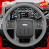 MEWANT Genuine Leather Car Steering Wheel Cove for Ford Ford F - 250 F - 350 2011 - 2016 Expedition 2007 - 2014 - Alcantara, Leather, Carbon Fiber, Easy Install, Non - Slip, Best Steering Wheel Cover