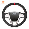 MEWANT Genuine Leather Car Steering Wheel Cove for Hyundai Accent / Hyundai i20 - Mewant Cover