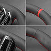 MEWANT Genuine Leather Car Steering Wheel Cove for Mercedes - Benz CLA35 AMG/ AMG GT 63 - Mewant Cover