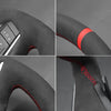 MEWANT Genuine Leather Car Steering Wheel Cove for Mitsubishi Outlander - Mewant Cover