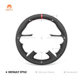 MEWANT Genuine Leather Car Steering Wheel Cove for Mitsubishi Outlander - Alcantara, Leather, Carbon Fiber, Easy Install, Non - Slip, Best Steering Wheel Cover