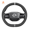 MEWANT Genuine Leather Car Steering Wheel Cove for Nissan Ariya 2022 - 2024 - Alcantara, Leather, Carbon Fiber, Easy Install, Non - Slip, Best Steering Wheel Cover