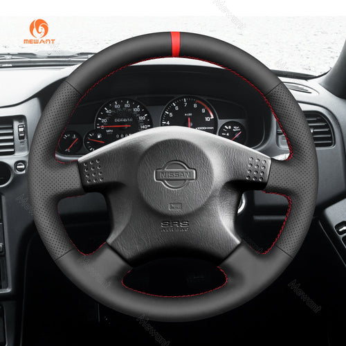 MEWANT Genuine Leather Car Steering Wheel Cove for Nissan Skyline ECR33 R33 GTR - Mewant Cover