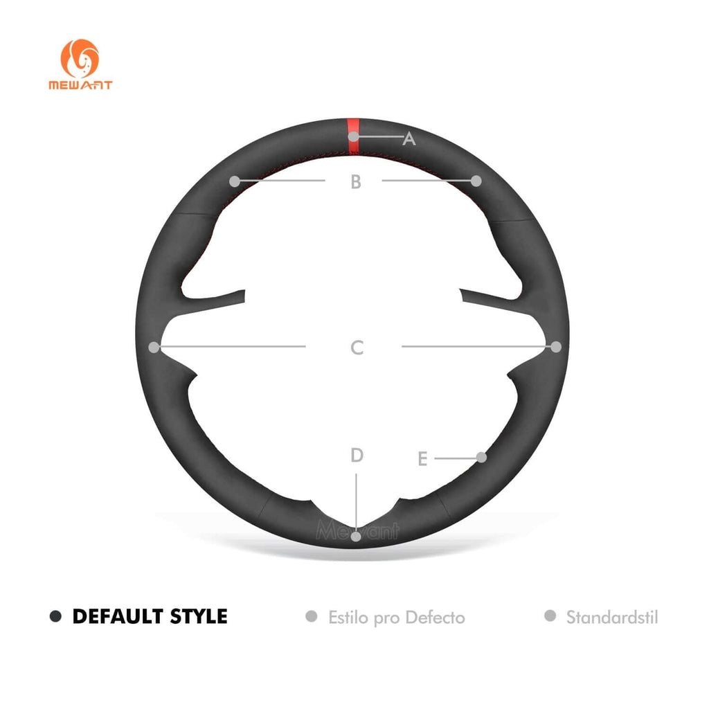 MEWANT Genuine Leather Car Steering Wheel Cove for Toyota Camry / Venza /Aurion - Alcantara, Leather, Carbon Fiber, Easy Install, Non - Slip, Best Steering Wheel Cover