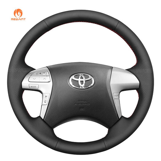 MEWANT Genuine Leather Car Steering Wheel Cove for Toyota Fortuner 2011 - 2015 / Hilux 2011 - 2015 - Mewant Cover