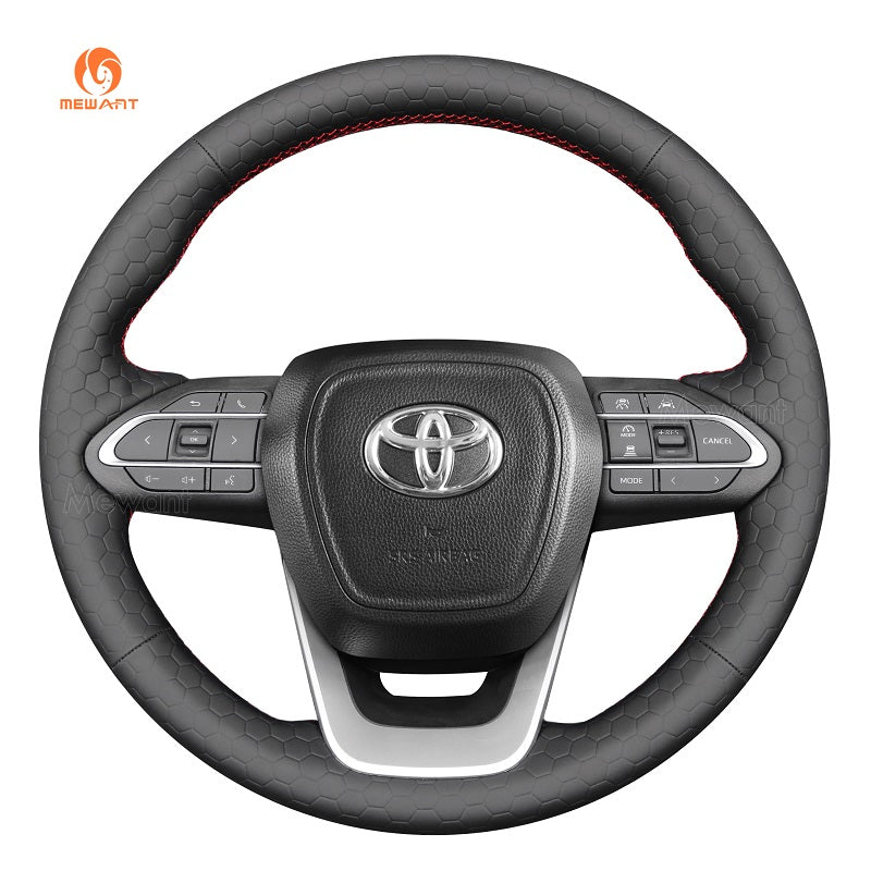 MEWANT Genuine Leather Car Steering Wheel Cove for Toyota Innova 2020 - 2023 - Mewant Cover