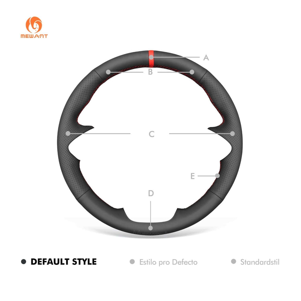 MEWANT Genuine Leather Car Steering Wheel Cove for Toyota Innova 2020 - 2023 - Alcantara, Leather, Carbon Fiber, Easy Install, Non - Slip, Best Steering Wheel Cover