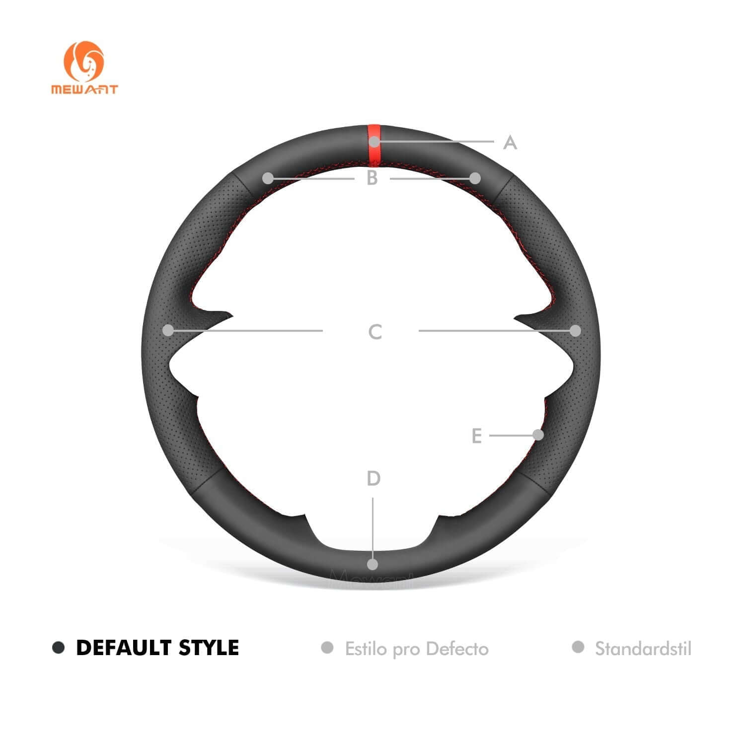 MEWANT Genuine Leather Car Steering Wheel Cove for Toyota Innova 2020 - 2023 - Alcantara, Leather, Carbon Fiber, Easy Install, Non - Slip, Best Steering Wheel Cover