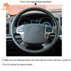 MEWANT Genuine Leather Car Steering Wheel Cove for Toyota Land Cruiser/ Land Cruiser/ Tundra/ Sequoia/ HiAce - Mewant Cover