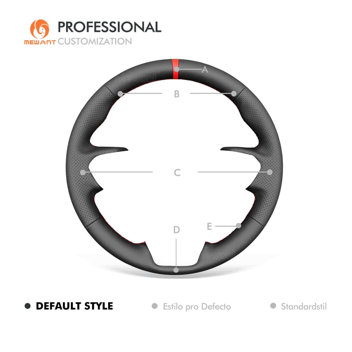 MEWANT Genuine Leather Car Steering Wheel Cover for Lexus RX350 NX350 2022 - 2024 - Alcantara, Leather, Carbon Fiber, Easy Install, Non - Slip, Best Steering Wheel Cover