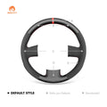 MEWANT Hand Stitch Black Leather Car Steering Wheel Cover for Audi A3 (8P) Sportback A4 (B7) Avant A6 (C6) S4 Seat Exeo 2009 - 2012 - Alcantara, Leather, Carbon Fiber, Easy Install, Non - Slip, Best Steering Wheel Cover