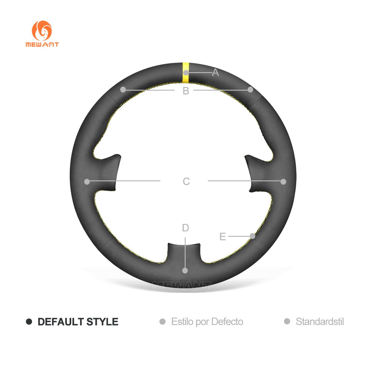 MEWANT Hand Stitch Black Leather Car Steering Wheel Cover for?Honda?Integra?Type?R?DC2?1996 - 1998 - Mewant Cover