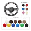 MEWANT Hand Stitch Black Leather Car Steering Wheel Cover for Nissan Qashqai X - Trail Juke Altima Leaf - Mewant Cover