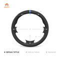 MEWANT Hand Stitch Black Leather Sude Car Steering Wheel for BMW 5/7 Series E39 E38 E36/7 E38 Z3 - Alcantara, Leather, Carbon Fiber, Easy Install, Non - Slip, Best Steering Wheel Cover