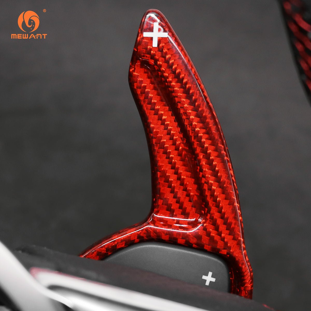 MEWANT Hand Stitch Black Leather Suede Car Steering Wheel Cover for Audi TT RS (8J) / RS 3 (8P) Sportback / RS 6 (C6) Avant / R8 (42) - Alcantara, Leather, Carbon Fiber, Easy Install, Non - Slip, Best Steering Wheel Cover