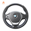 MEWANT Hand Stitch Black Leather Suede Car Steering Wheel Cover for BMW F30 F31 F34 F20 F21 F22 F23 F32 F33 F34 F36 - Mewant Cover